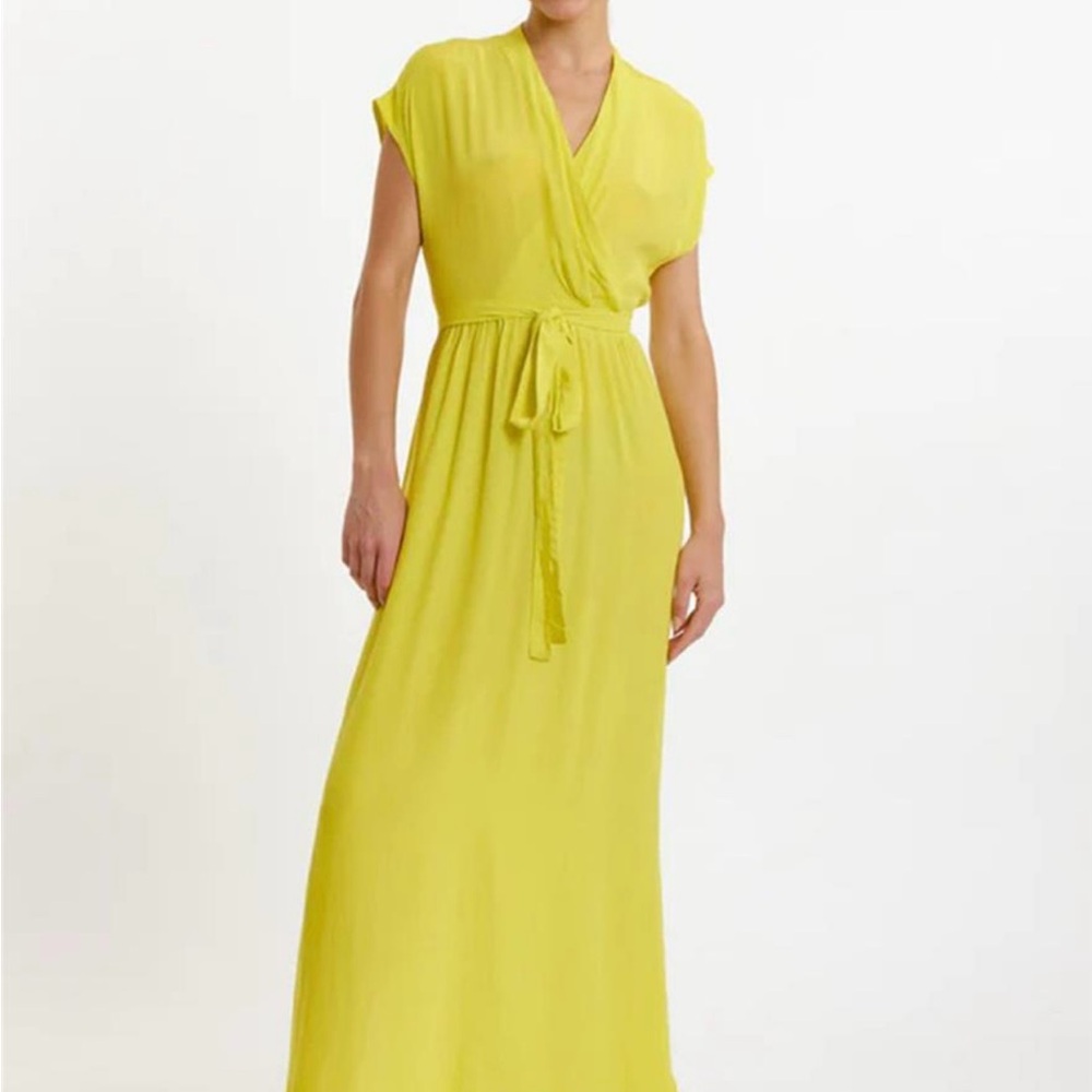 Artlove Yellow Wrap Dress. NWT